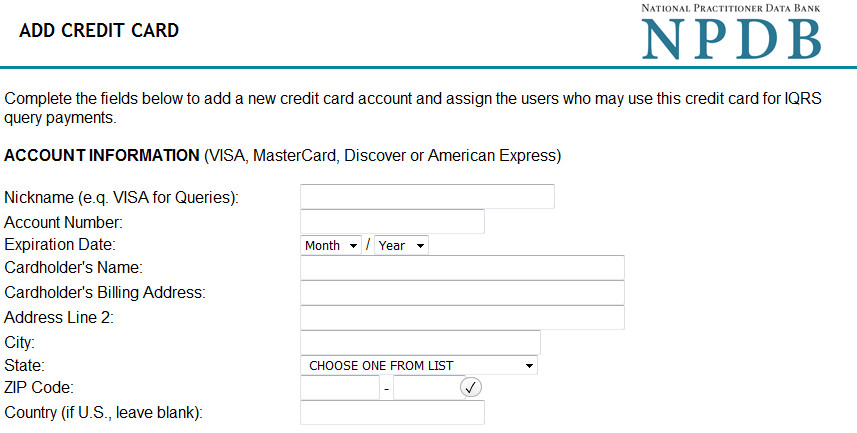 Add Credit Card Screenshot