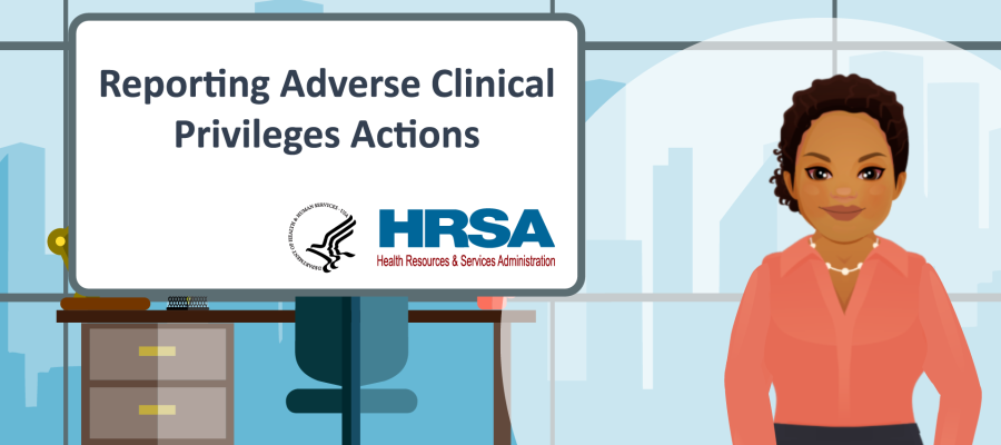 Video preview image for reporting adverse clinical privileges actions.