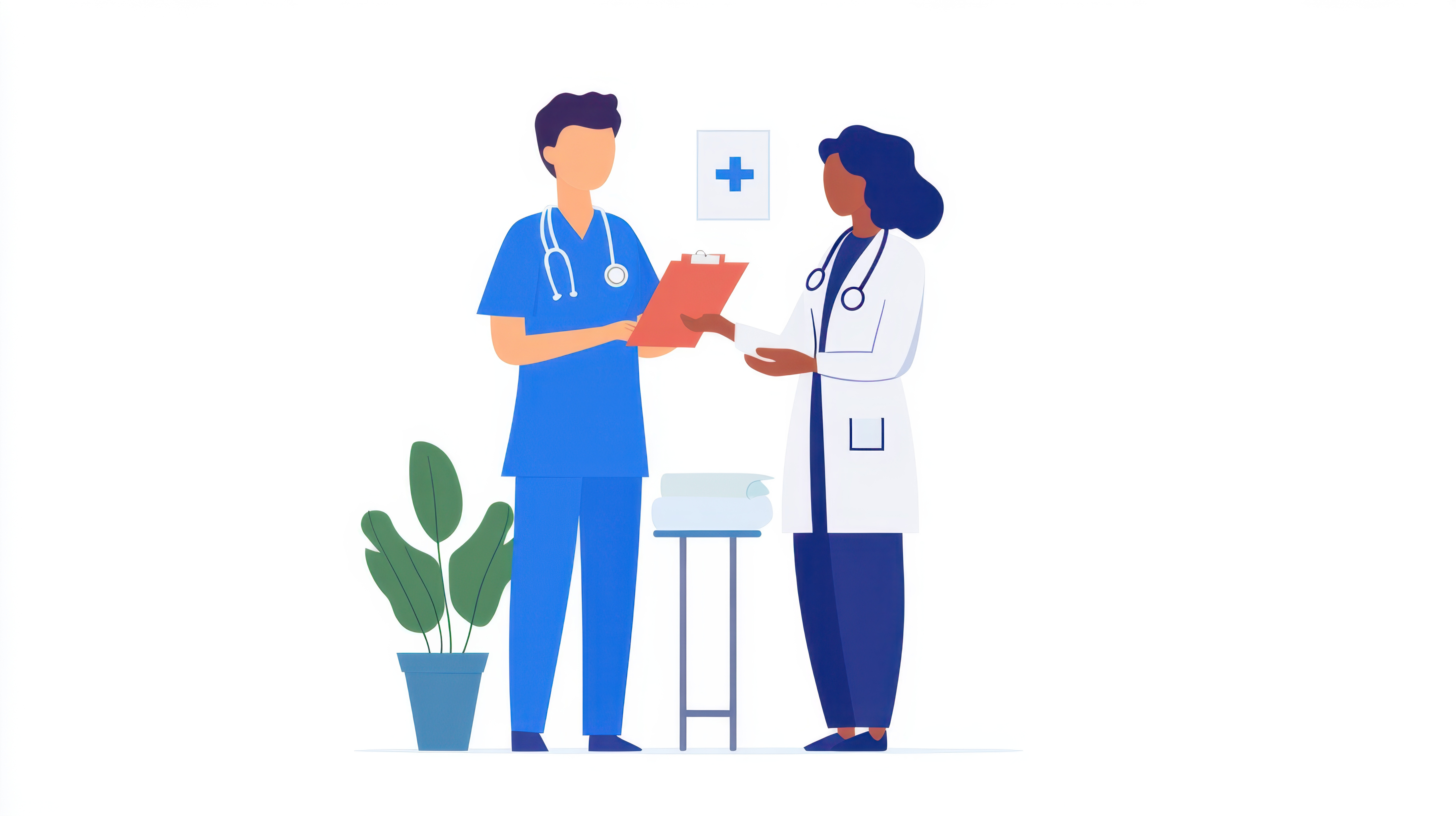 This is a stock image of practitioners.